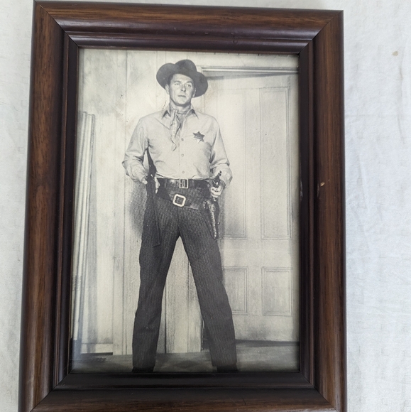 Ronald Reagan Framed B&W Photo from the movie "Law and Order 9"x7" - Picture 1 of 6